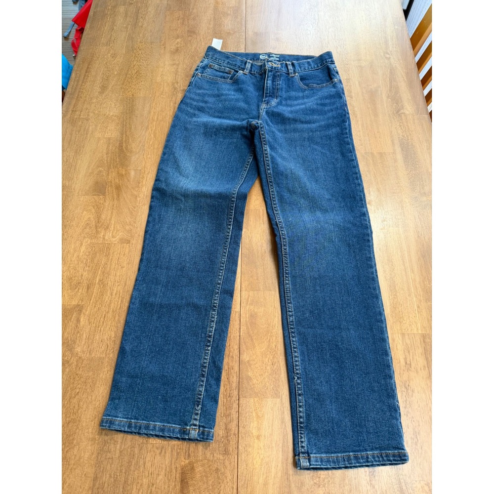 Wonder Nation Boys Relaxed Fit Jeans Dark Wash Adjustable Waist Size 14 NWT